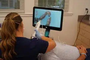 iTero digital scan during first orthodontic visit