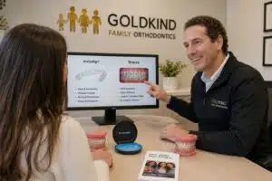 Parent and teen choosing the right orthodontist